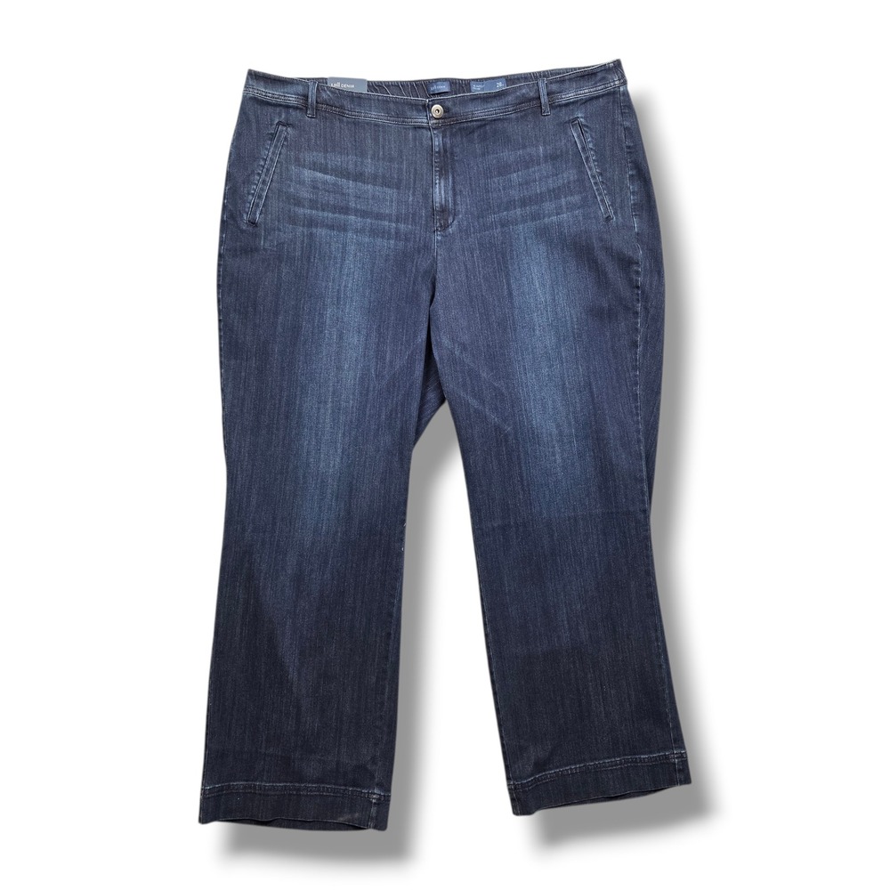 J Jill Boyfriend Straight Leg Ankle Jean Women 16 Petite High Rise Seabrook Wash